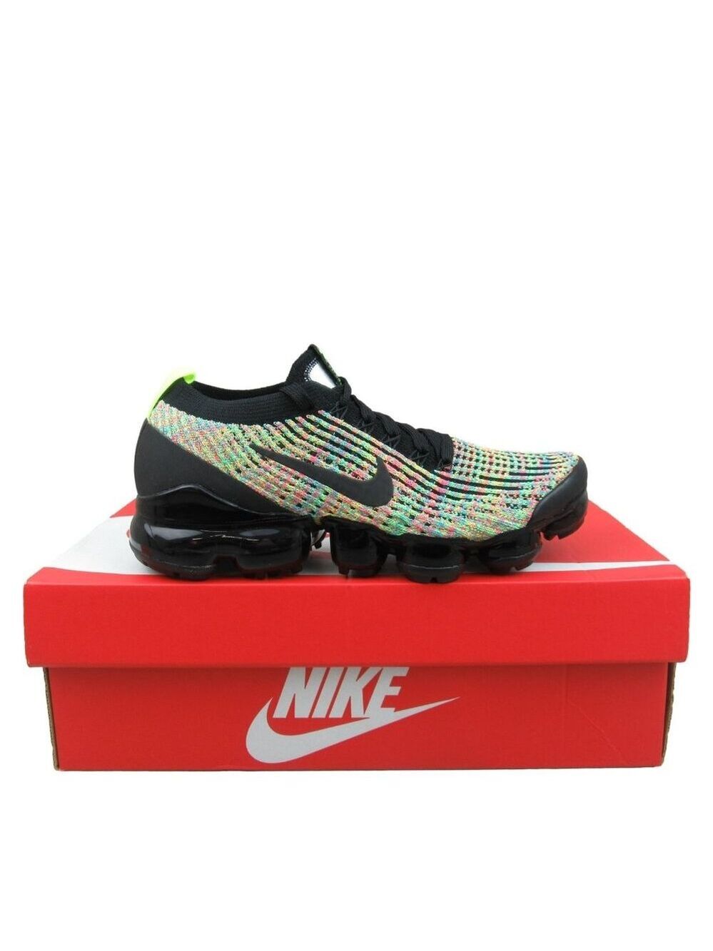 Nike Air VaporMax Flyknit 3 Multi-Color Shoes Women's Size 7 NEW AJ6910-004